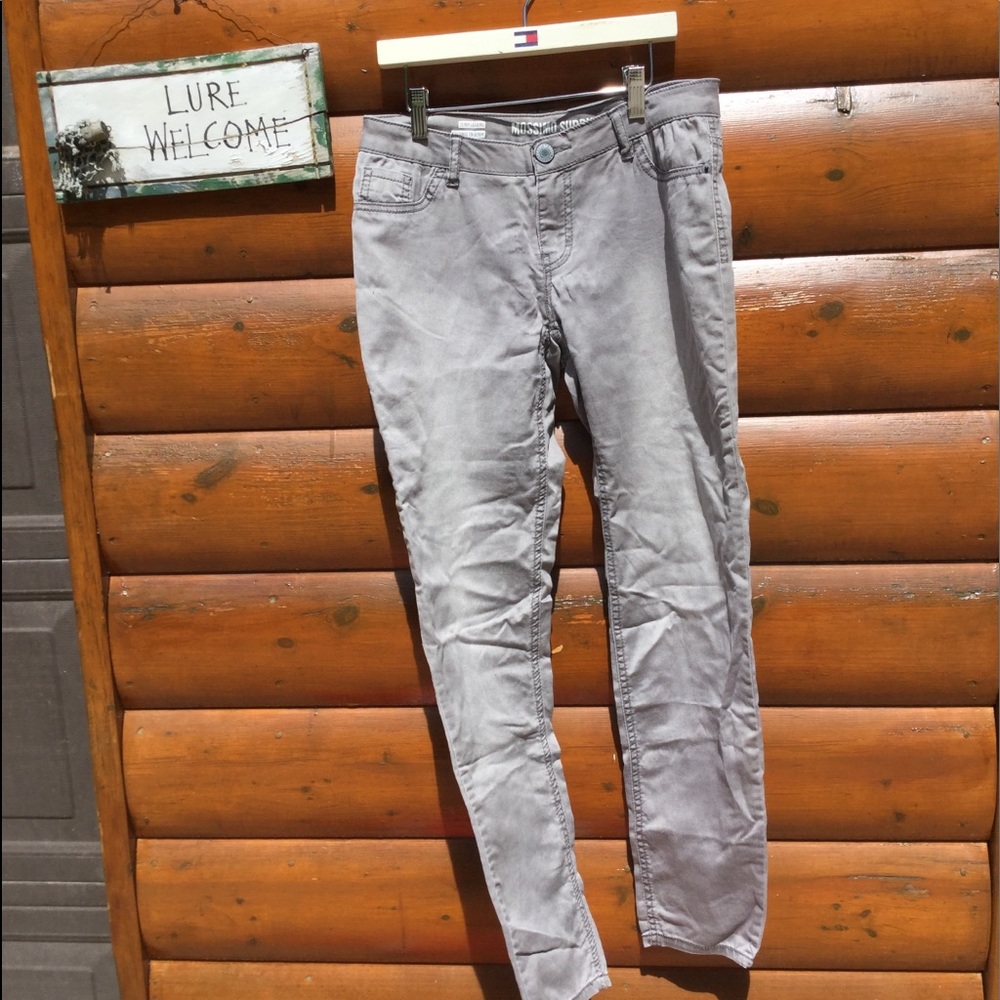 MOSSIMO DISTRESS GREY Skinny Jeans SZ 11 very